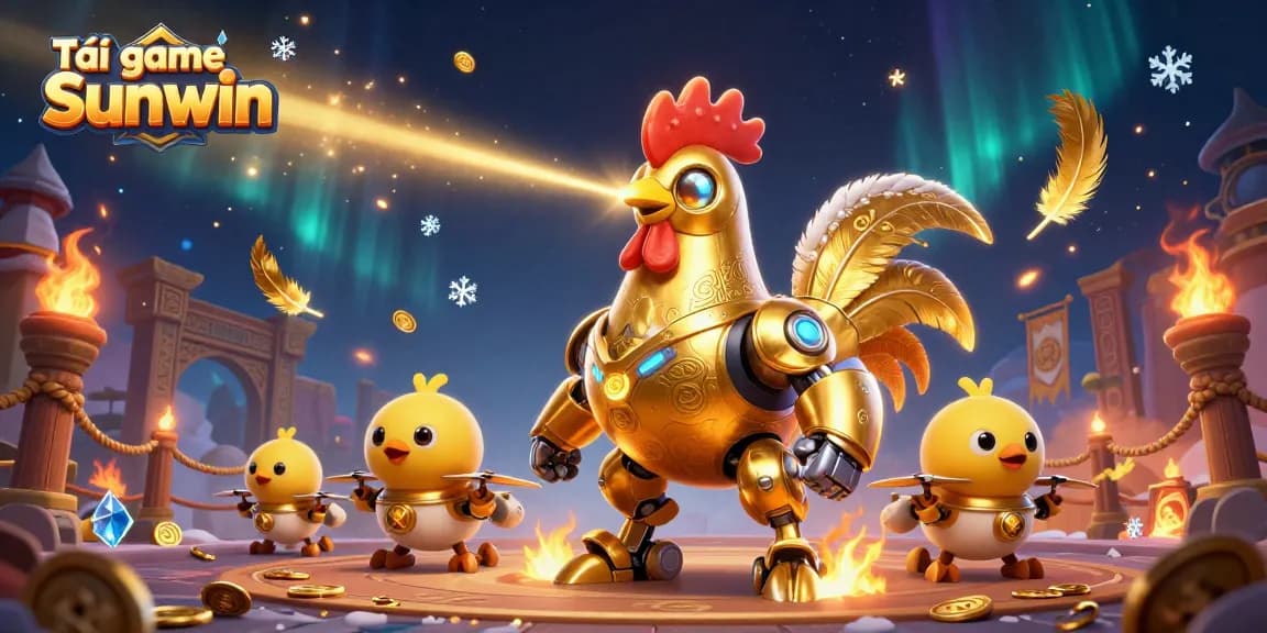 Experience thrilling gameplay with Tải game Sunwin in a vibrant 3D casino scene.