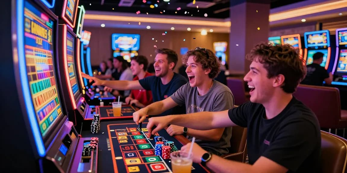https://honda555.net/ pemain slot bersemangat di kasino modern dengan suasana meriah.