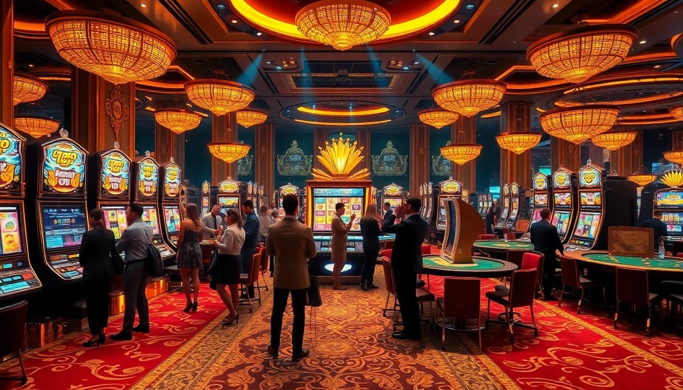Experience the excitement of slot gacor with winning players at a luxurious casino slot machine.