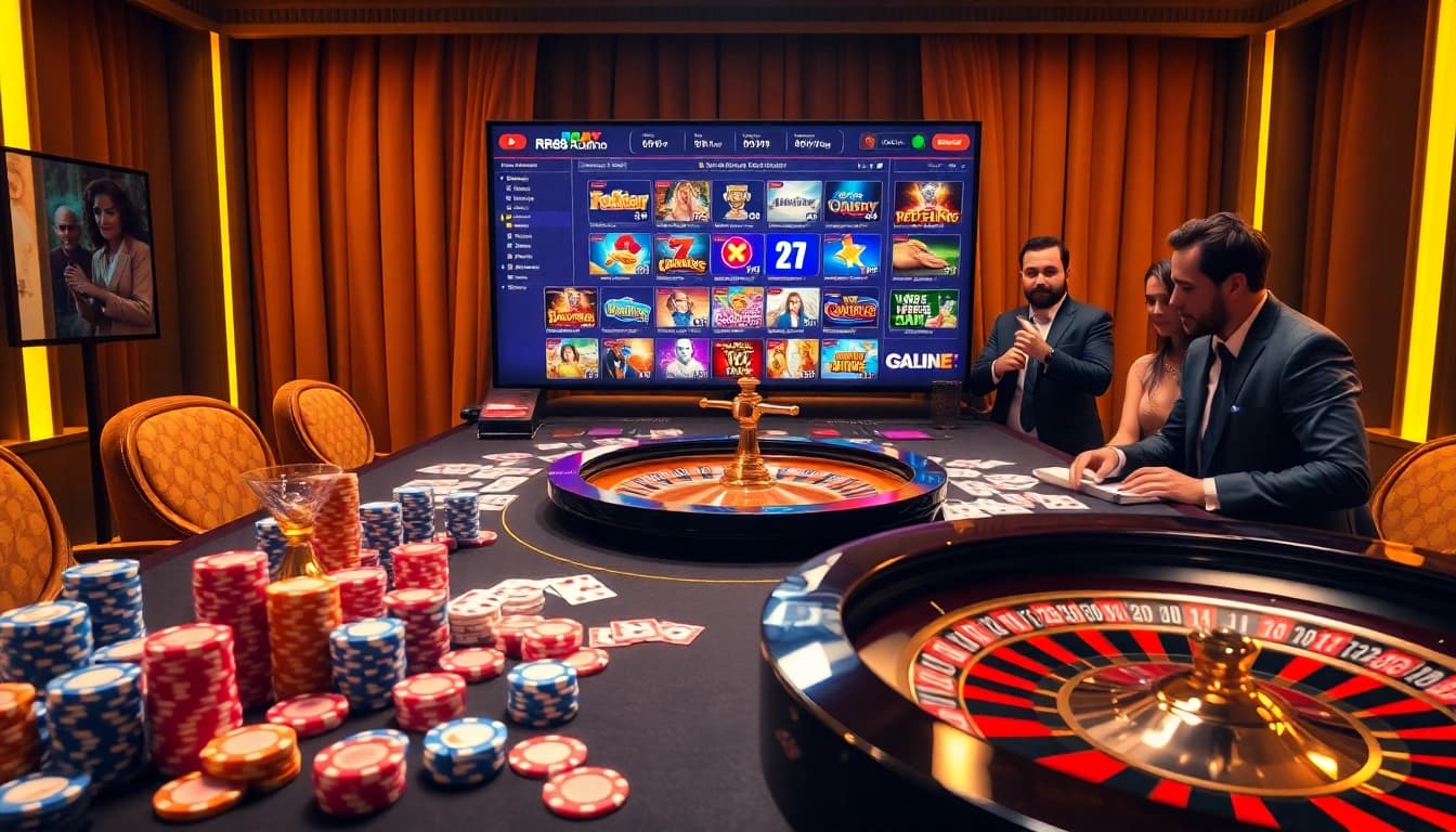 Experience the excitement of gambling at https://rr88.auction/ with luxury casino elements and vibrant gaming action.