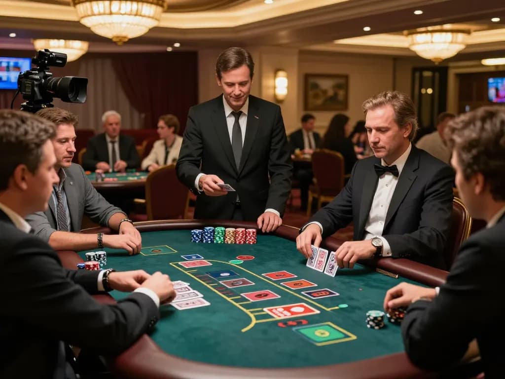 Experience the thrill of viral88 at a live blackjack table with players strategizing their bets