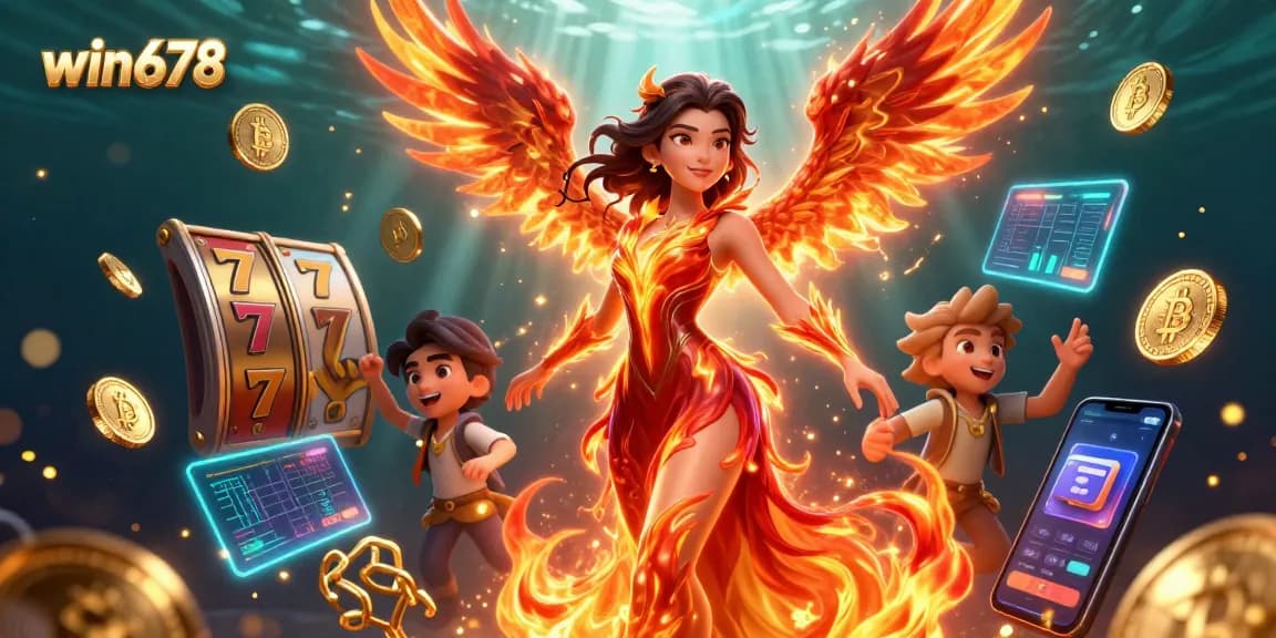 Experience thrilling gaming with win678 featuring fiery characters and immersive slot elements.