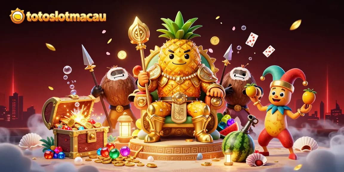 Spin to win big at totoslotmacau while reveling in the vibrant casino-themed tropical scene.