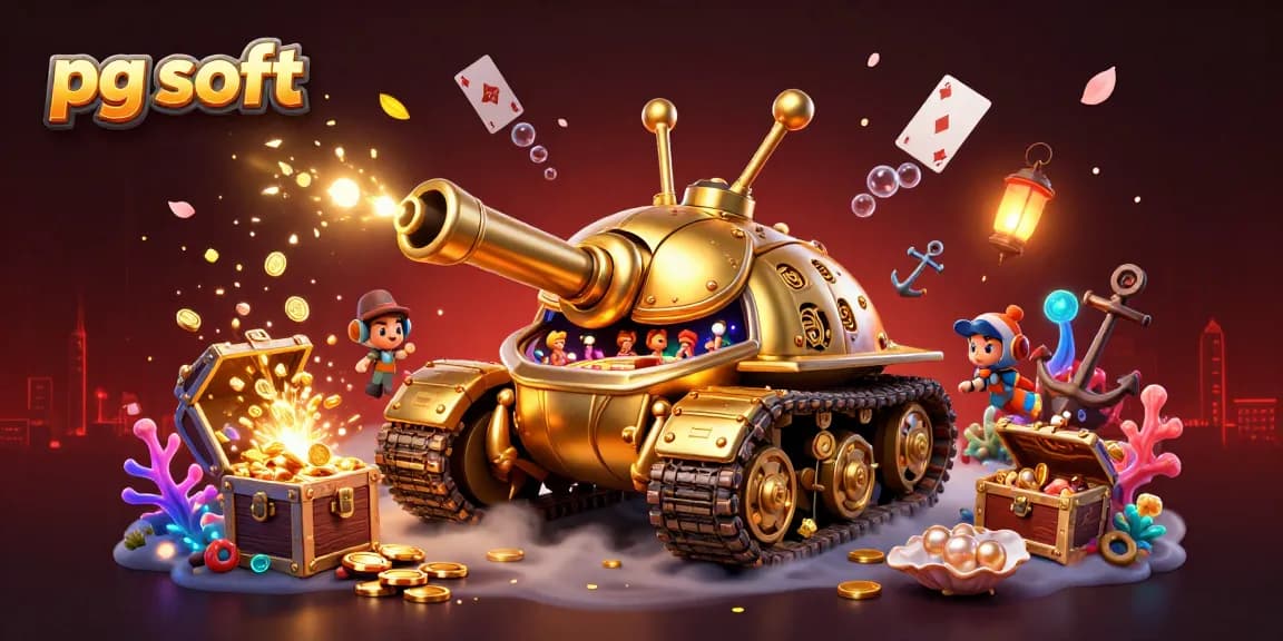 Experience the thrill of pg soft slots with a vibrant 3D scene showcasing a dynamic casino environment.