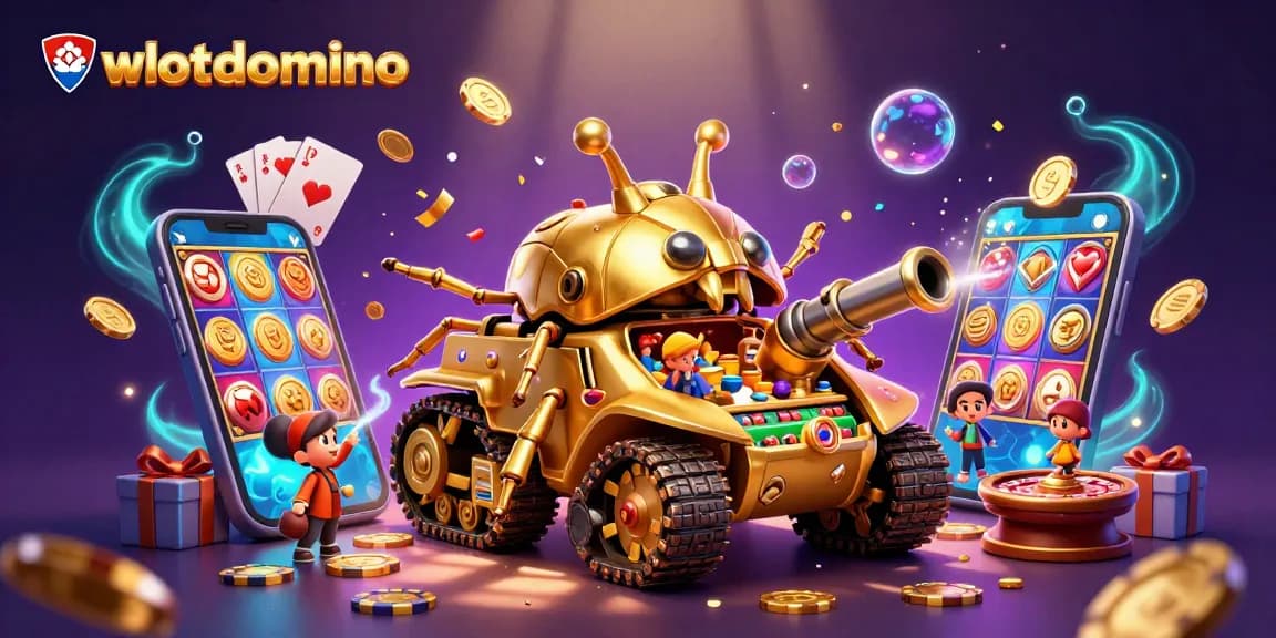 wslotdomino menghadirkan pengalaman kasino unik dengan tank kupu-kupu emas dan elemen kasino miniatur.