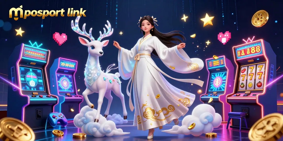 Spin the reels and unlock connections with mposport link in this vibrant casino illustration.