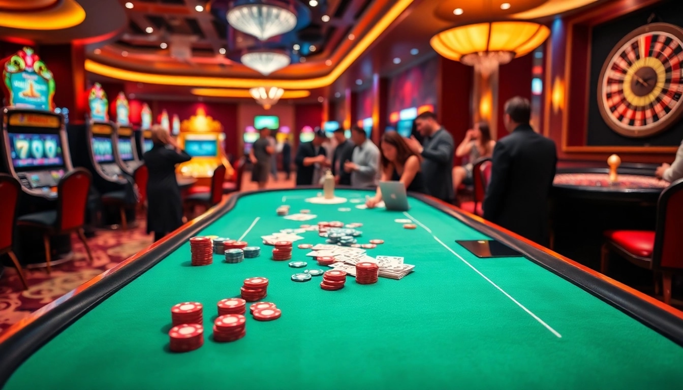 Link GG88 showcases exciting gameplay with vibrant casino tables and engaging slot machines.