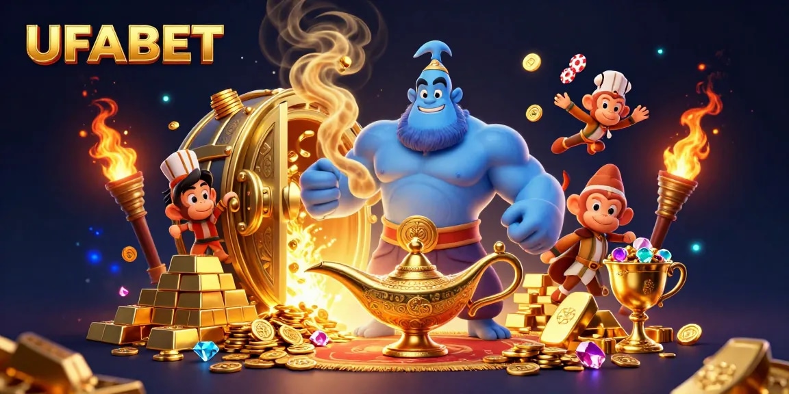 Experience thrilling action at UFABET's ultra-detailed casino with vibrant characters and dynamic elements.