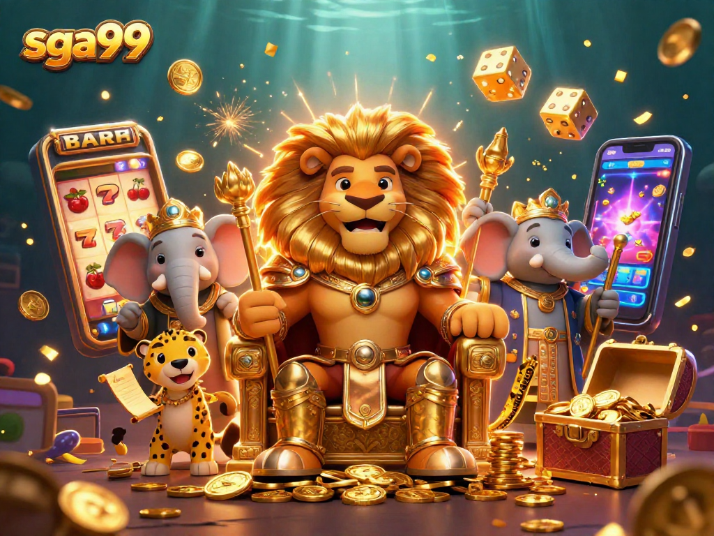 Experience the thrill of winning with sga99's vibrant casino adventures illustrated in stunning detail.