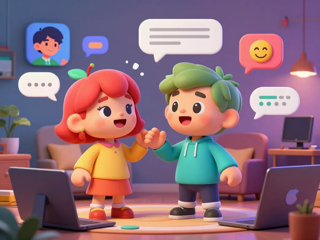 Expressive ai character in a vibrant chat room focused on nsfw ai interactions, showcasing lively conversations and imaginative designs.