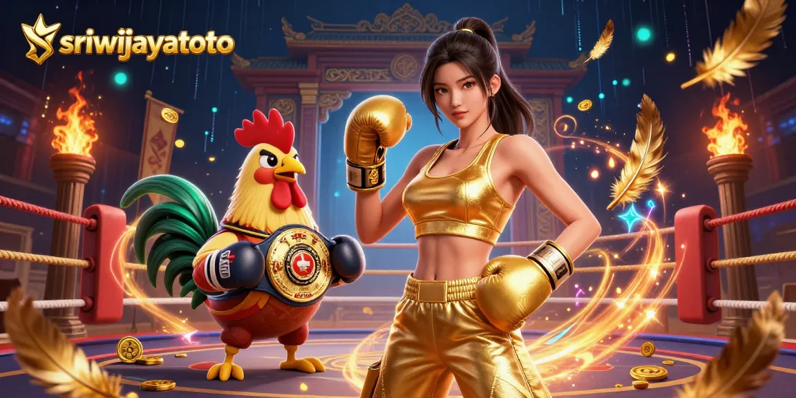 Engage in thrilling sports betting with sriwijayatoto in an electrifying atmosphere of golden coins and champions.
