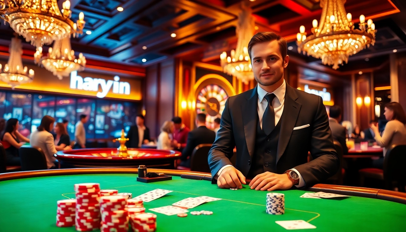 Engaged players enjoying a thrilling poker game at the haywin casino.