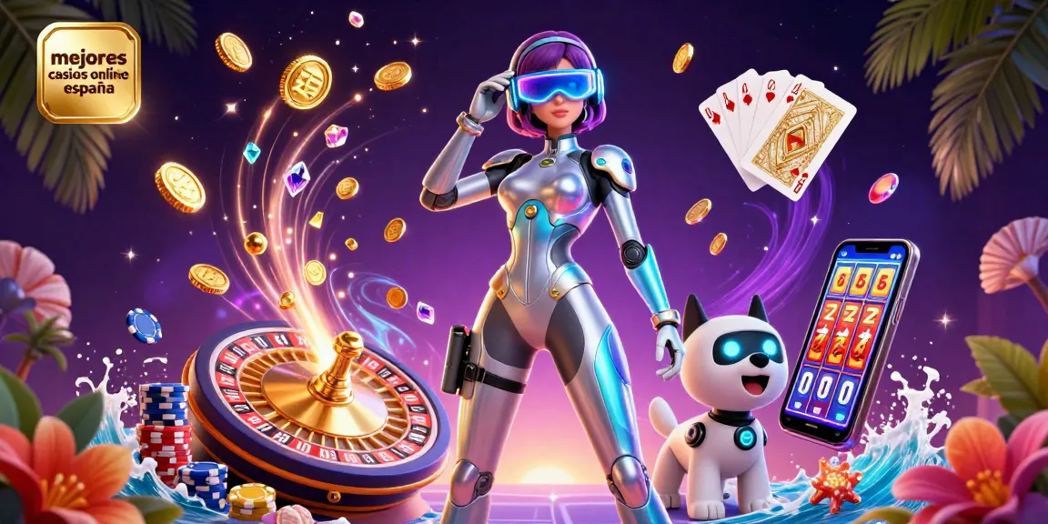 Experience the mejores casinos online españa with golden coins, vibrant characters, and thrilling gaming elements.