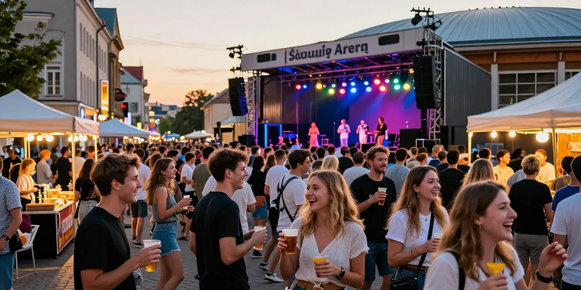 Enjoying vibrant nightlife at Kur pramogauti.lt events in Šiauliai.