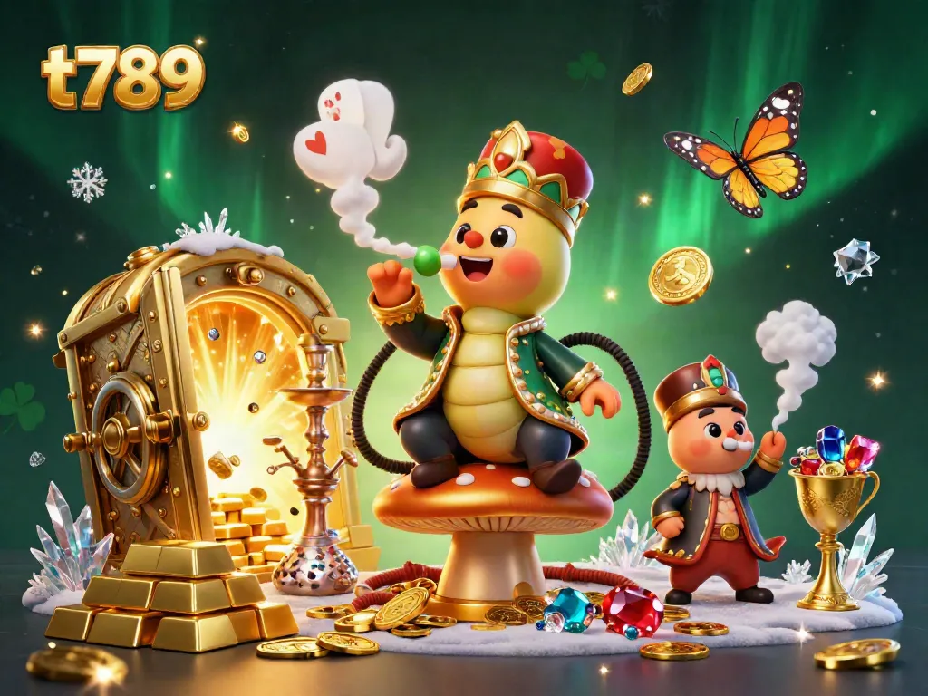 Experience thrilling gaming adventures with t789 in a vibrant casino atmosphere, featuring rich gold elements and joyful excitement.