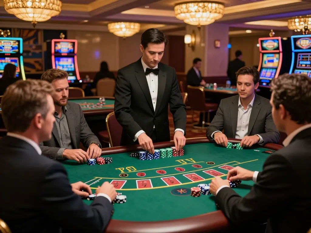 Play blackjack and strategize at taixiusunwin.art in this upscale casino atmosphere with professional dealers.