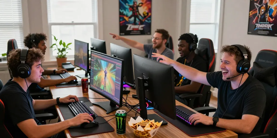 Gamers enjoying a competitive hargatoto gaming session with vibrant setups and engaging atmosphere.