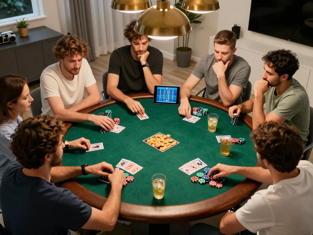 Keonhacai5 poker night with friends enjoying strategic gameplay and vibrant atmosphere
