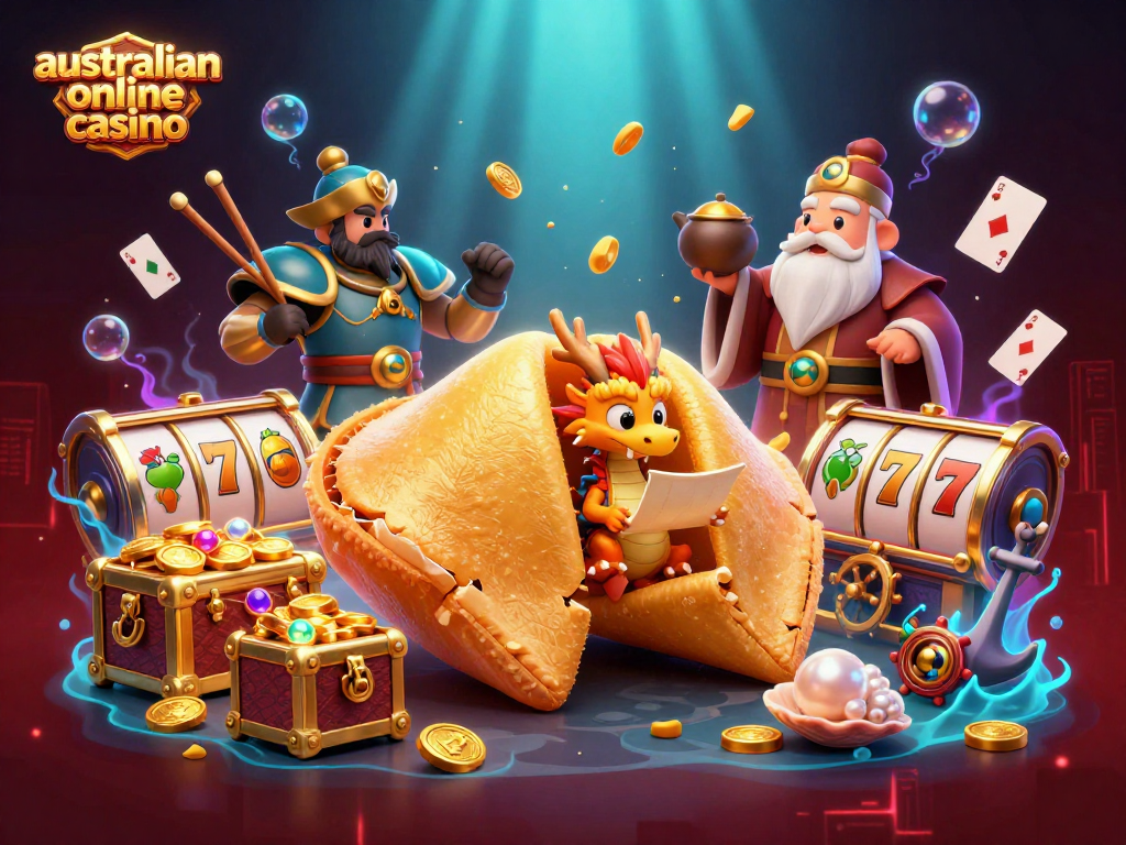 Engage in the thrill of the australian online casino featuring dynamic characters and slot elements.