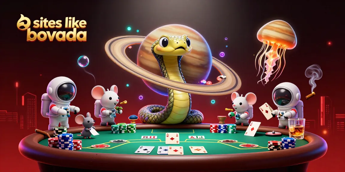 Engage with thrilling gameplay at sites like bovada featuring 3D cosmic characters and vibrant casino elements.