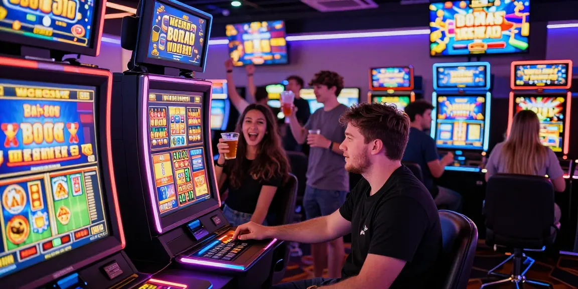 Bonus Buy slots excitement at https://chagency.co.uk with players celebrating wins in a vibrant casino environment.