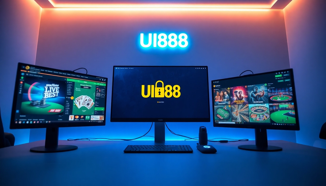 UU88 online gaming platform showcasing various games and a secure environment for players