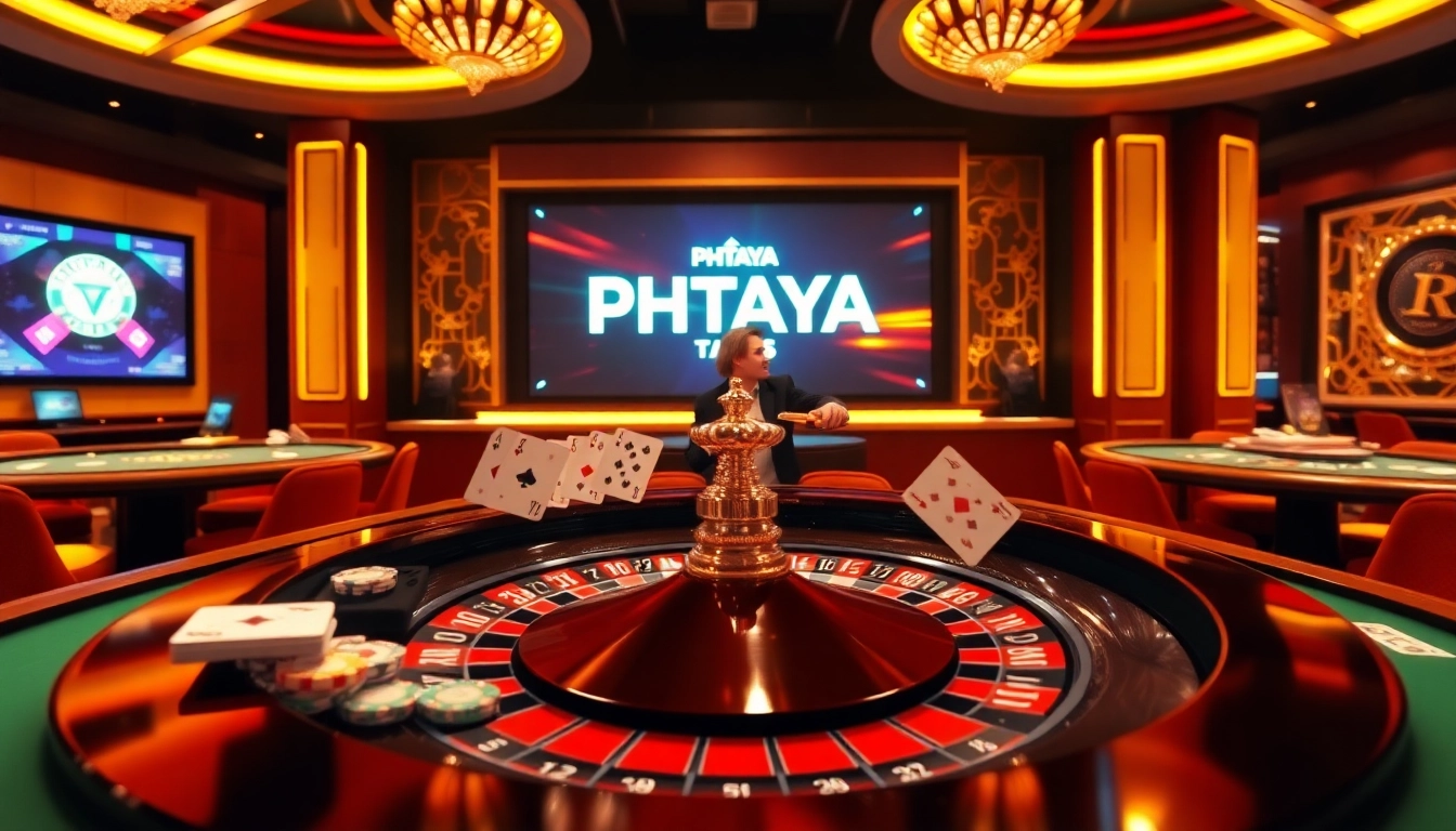 PHTAYA player engaged in an exciting roulette game with vibrant chips and cards.