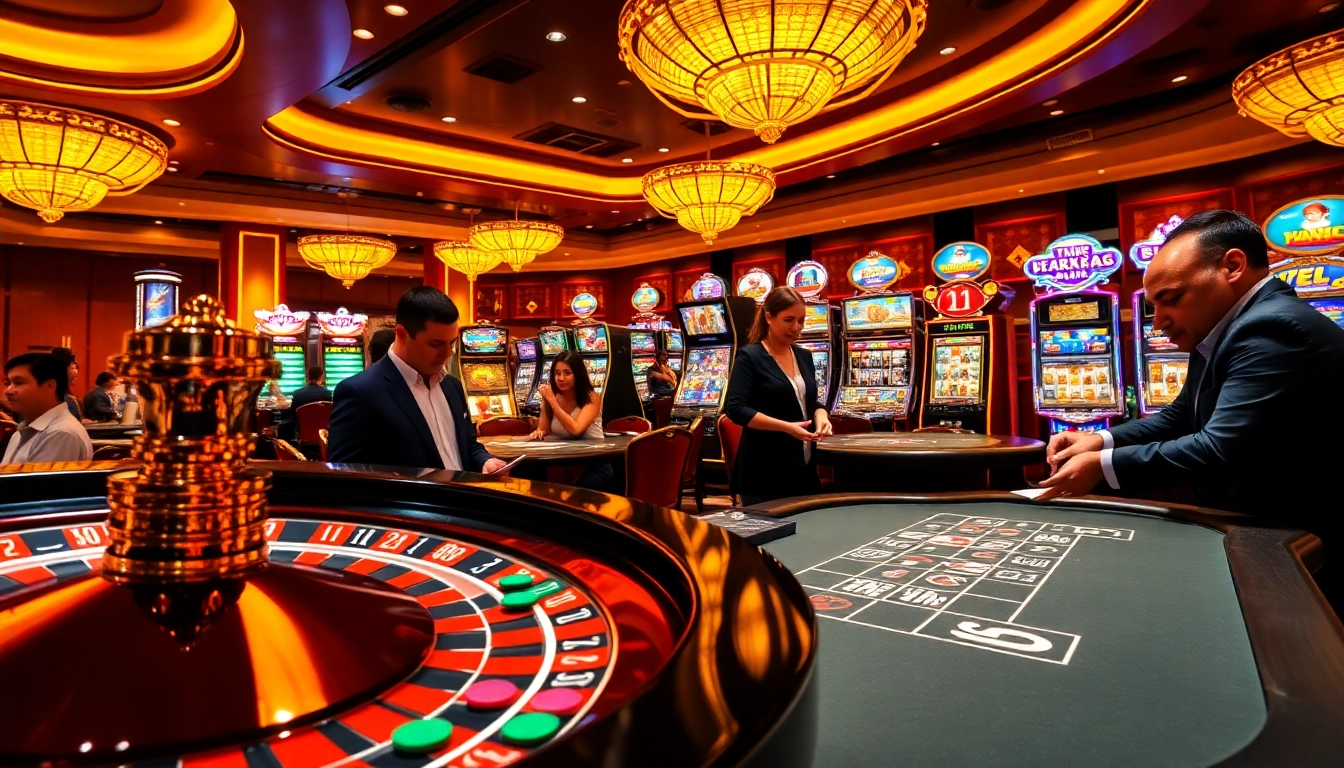 Experience the thrill of gambling at https://onbet11.net/ with vibrant casino games and tables, showcasing excitement and luxury.