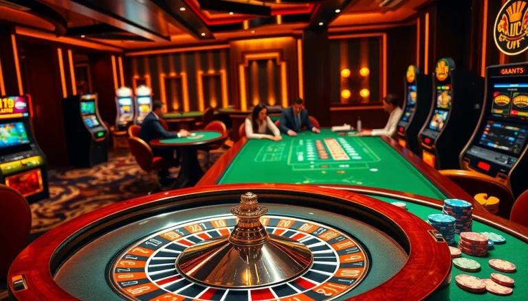 Experience thrilling gambling action at https://www.77jili7.com/ with a luxurious casino atmosphere featuring roulette and poker.