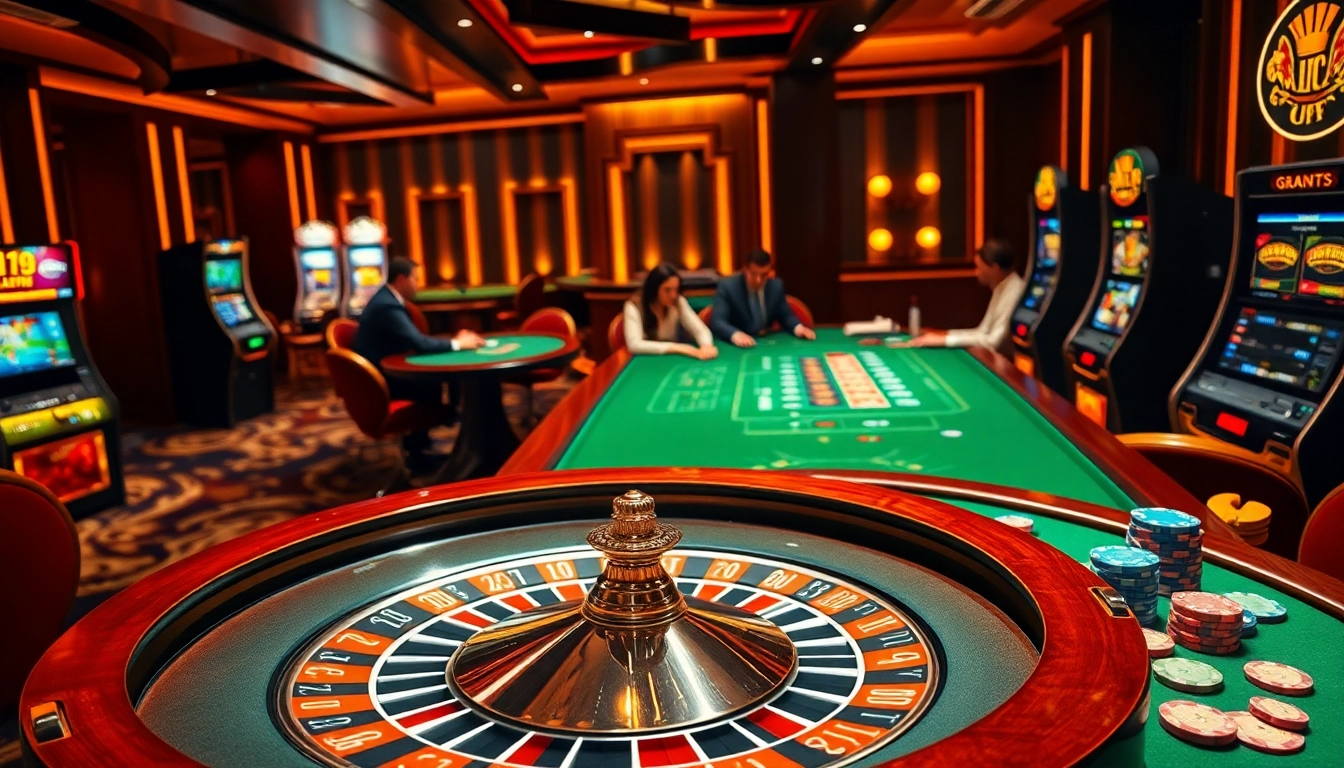 Experience thrilling gambling action at https://www.77jili7.com/ with a luxurious casino atmosphere featuring roulette and poker.