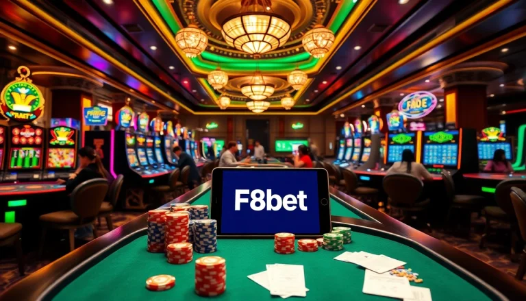 Players enjoying exhilarating betting experiences at F8bet casino with vibrant tables and enticing visuals.