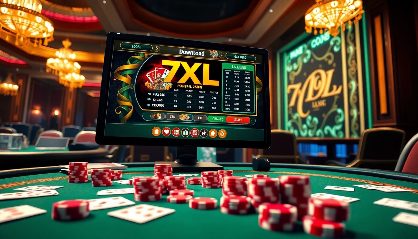 הנאה ממשחק חלק עם הורדת 7XL, הכוללת סביבת פוקר מקוונת תוססת.
