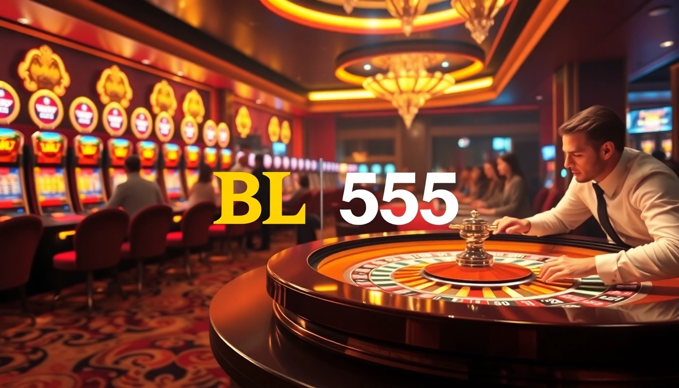 Experience thrilling moments while playing at BL555's luxurious casino.
