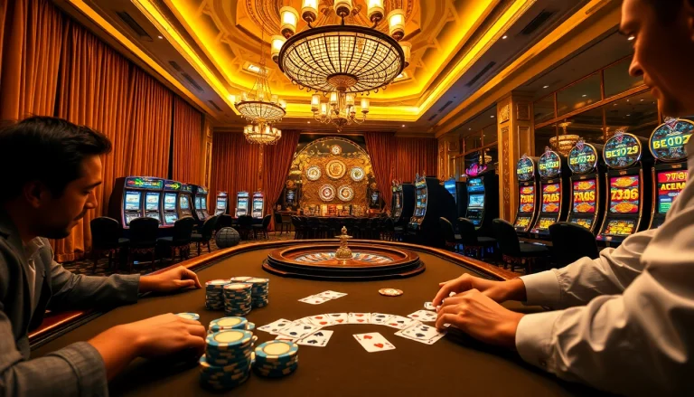 Experience the thrilling excitement of 789 bet with a luxurious poker scene featuring high-stakes action.