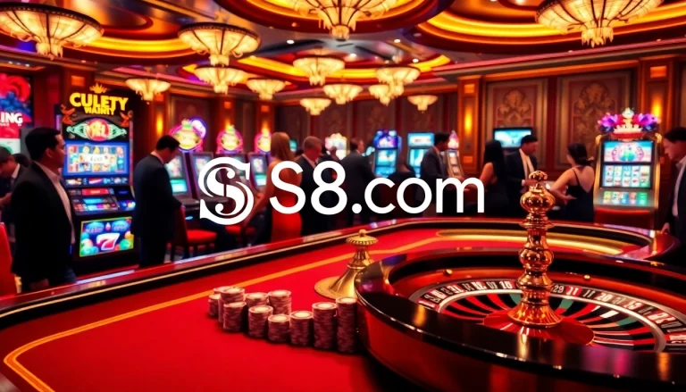 Experience the thrill of winning at S8.com with exciting gaming action at the casino table.