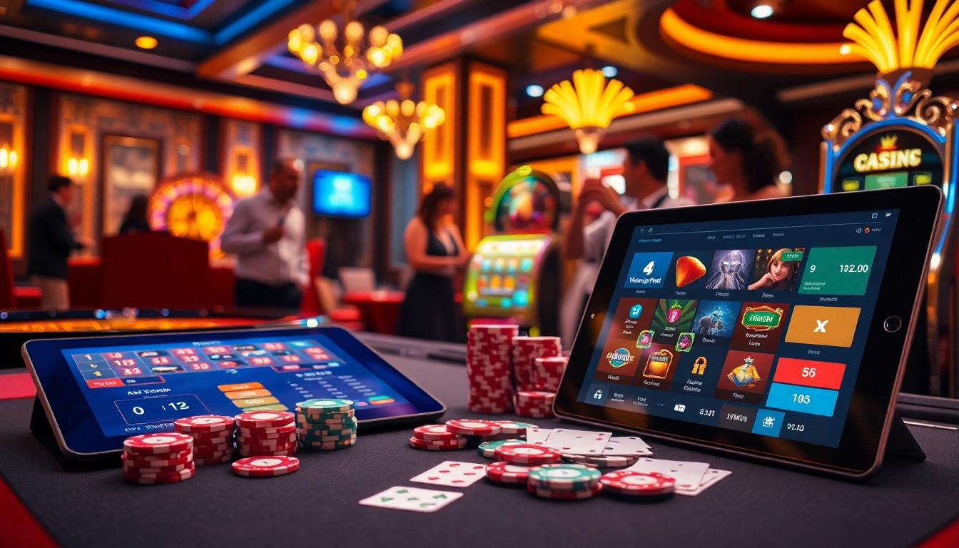 Betting action at 11win net casino with vibrant tables and engaging players.