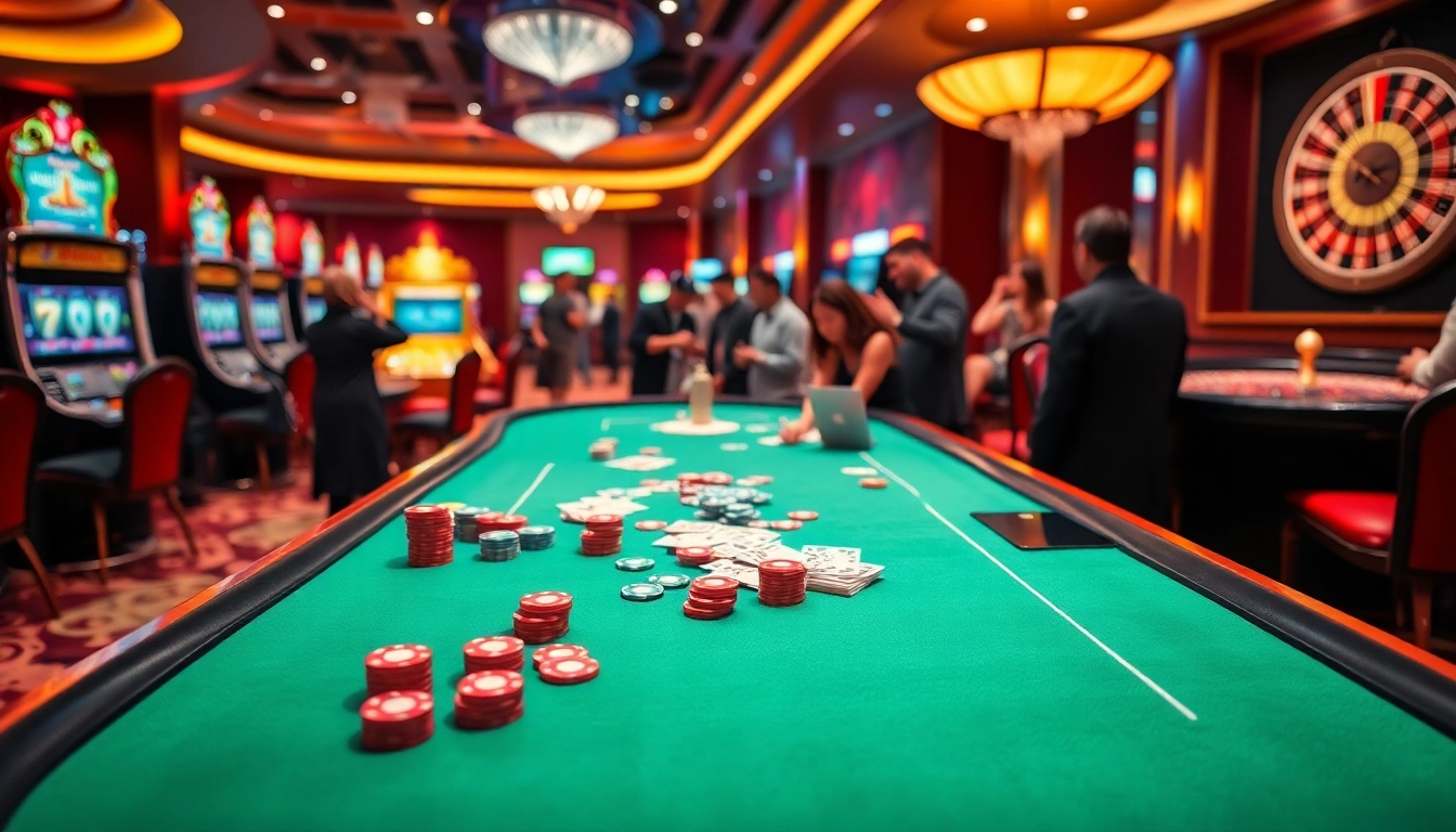 Link GG88 showcases exciting gameplay with vibrant casino tables and engaging slot machines.