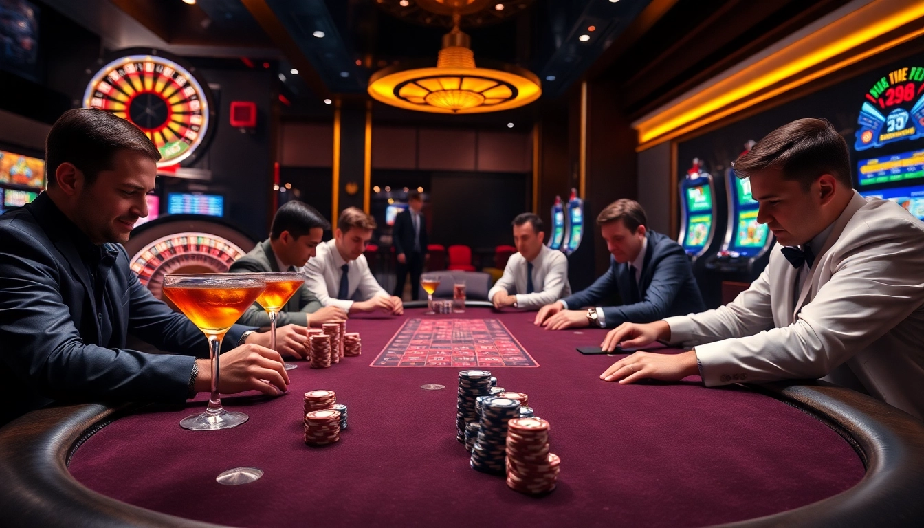 Engaging scene of professional poker players at a table showcasing high-stakes action linked to https://www.eejl33.com/.
