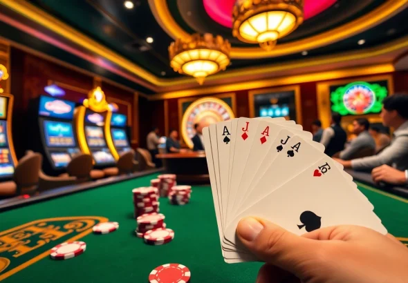 Experience excitement at go88 with vibrant casino tables and high-stakes games.