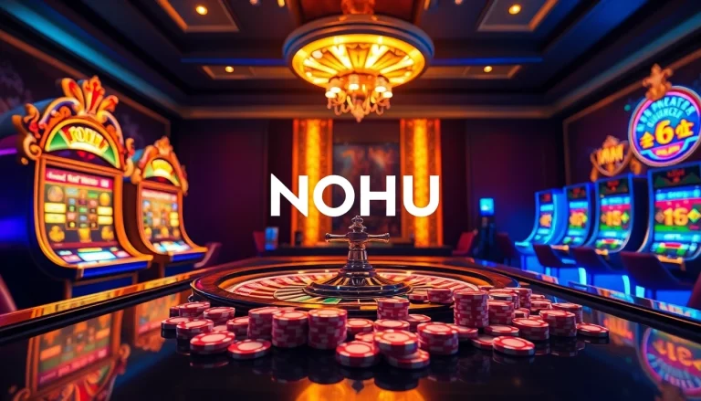 Play exciting casino games at NOHU with vibrant roulette, slots, and engaging user interface.